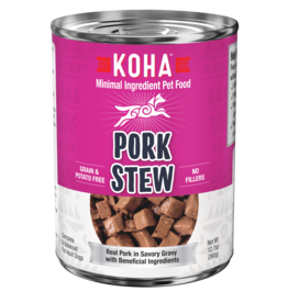 Koha Koha Canned Dog Food | Pork Stew 12.7 oz CASE