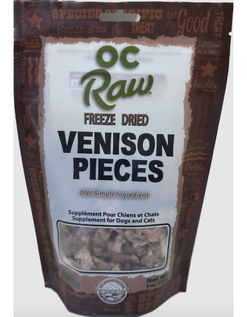 OC Raw Pet Food OC Raw Freeze Dried Treats | Venison 4 oz