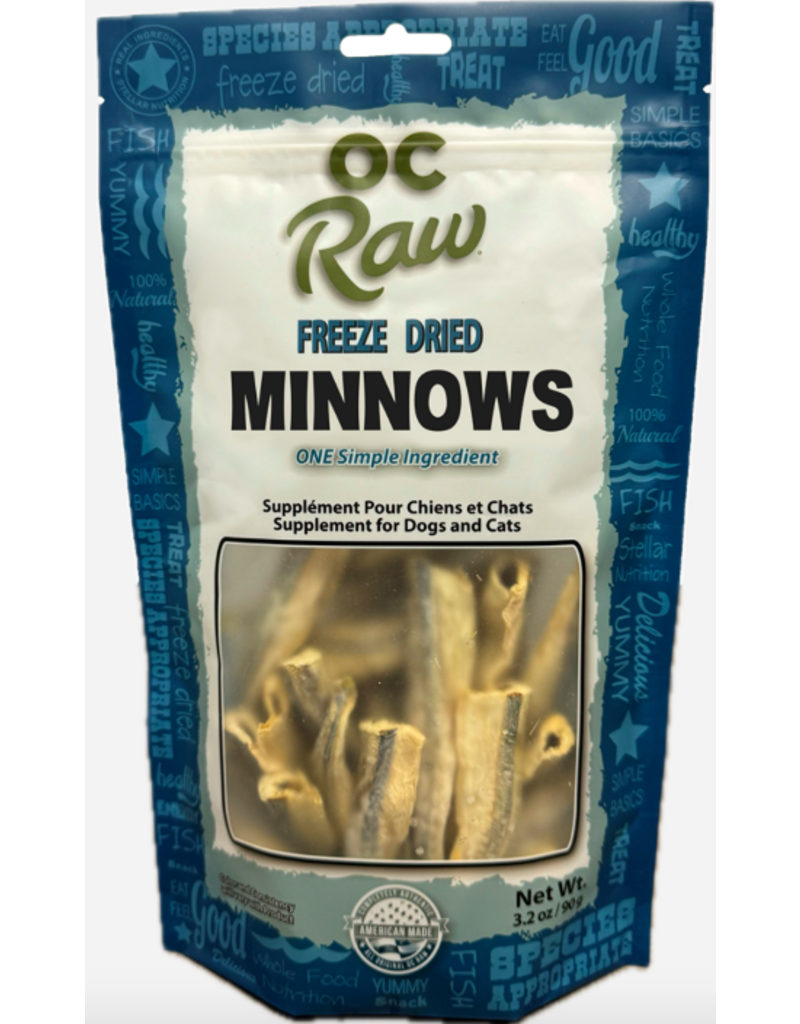 OC Raw Pet Food OC Raw Freeze Dried Treats | Minnows 3.2 oz