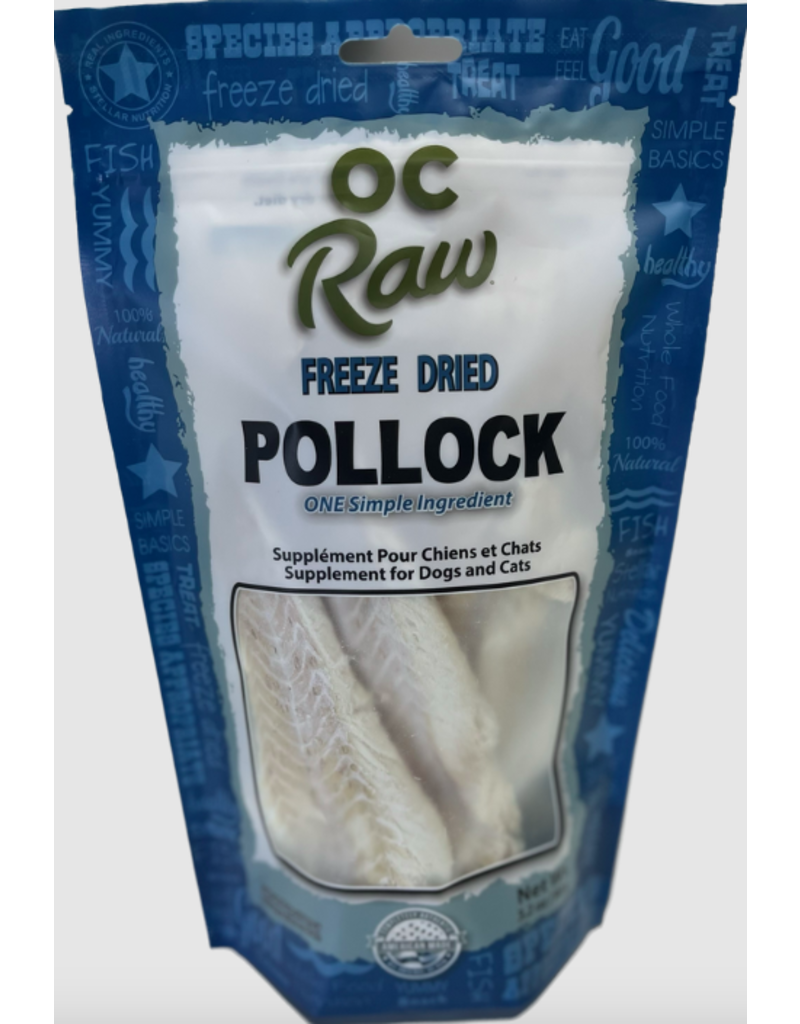 OC Raw Pet Food OC Raw Freeze Dried Treats | Pollock Fillets 3.2 oz