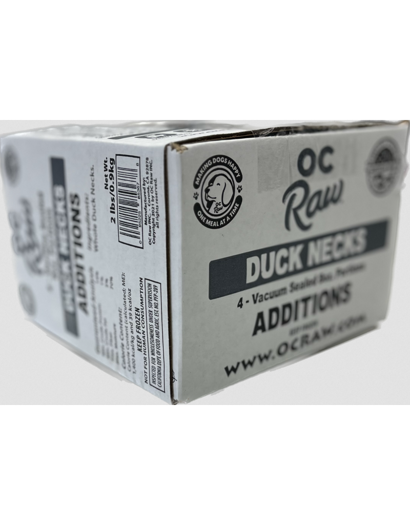 OC Raw Pet Food OC Raw Frozen Additions | Whole Duck Necks 2 lb (*Frozen Products for Local Delivery or In-Store Pickup Only. *)