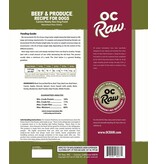 OC Raw Pet Food OC Raw Frozen Meaty Rox Dog Food | Beef & Produce 3 lb (*Frozen Products for Local Delivery or In-Store Pickup Only. *)