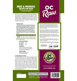 OC Raw Pet Food OC Raw Frozen Dog Food 8 oz Patties | Beef & Produce 6 lb (*Frozen Products for Local Delivery or In-Store Pickup Only. *)