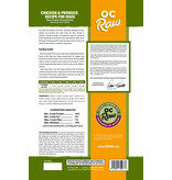 OC Raw Pet Food OC Raw Frozen Dog Food 2 oz Sliders | Chicken & Produce 4 lb (*Frozen Products for Local Delivery or In-Store Pickup Only. *)