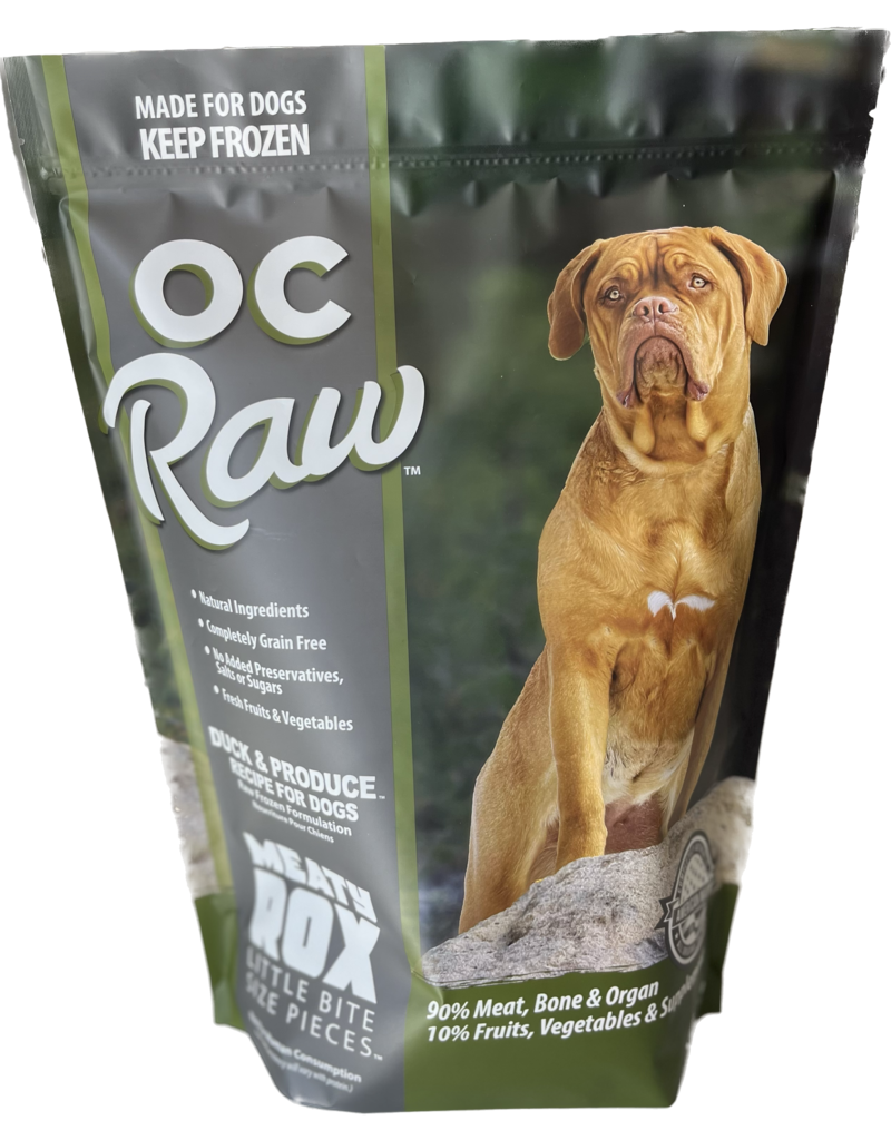 OC Raw Pet Food OC Raw Frozen Meaty Rox Dog Food | Duck & Produce 7 lb (*Frozen Products for Local Delivery or In-Store Pickup Only. *)