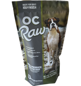 OC Raw Pet Food OC Raw Frozen Dog Food 8 oz Patties | Duck & Produce 6 lb (*Frozen Products for Local Delivery or In-Store Pickup Only. *)