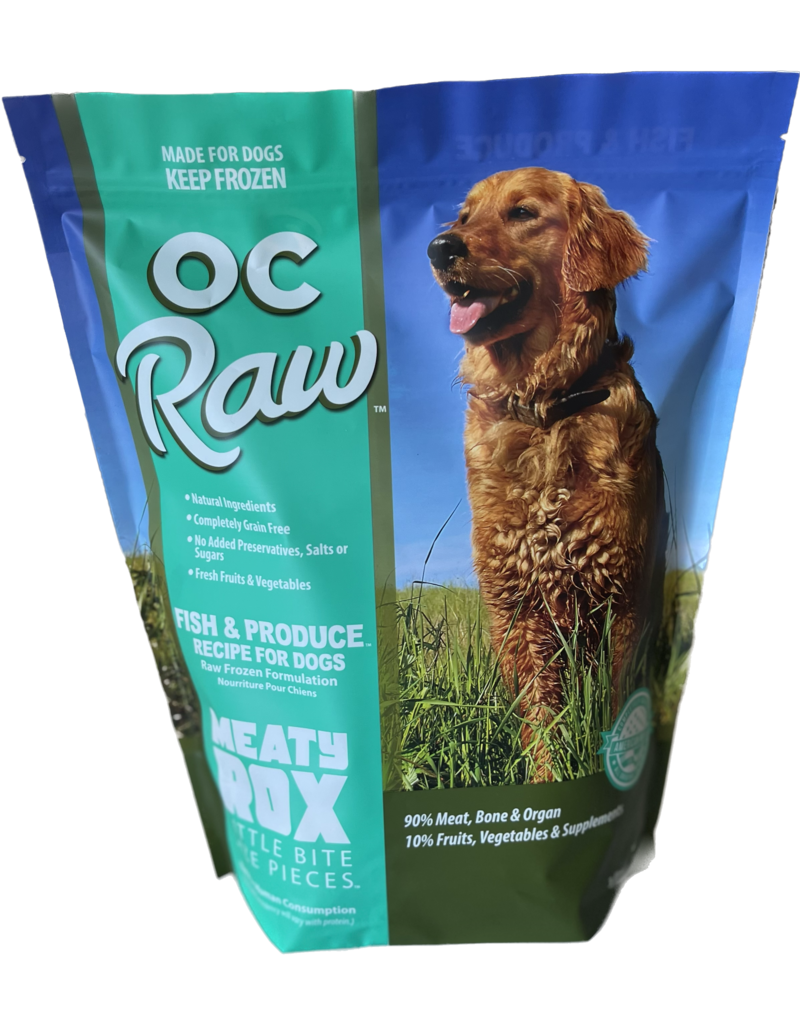 OC Raw Pet Food OC Raw Frozen Meaty Rox Dog Food | Fish & Produce 3 lb (*Frozen Products for Local Delivery or In-Store Pickup Only. *)