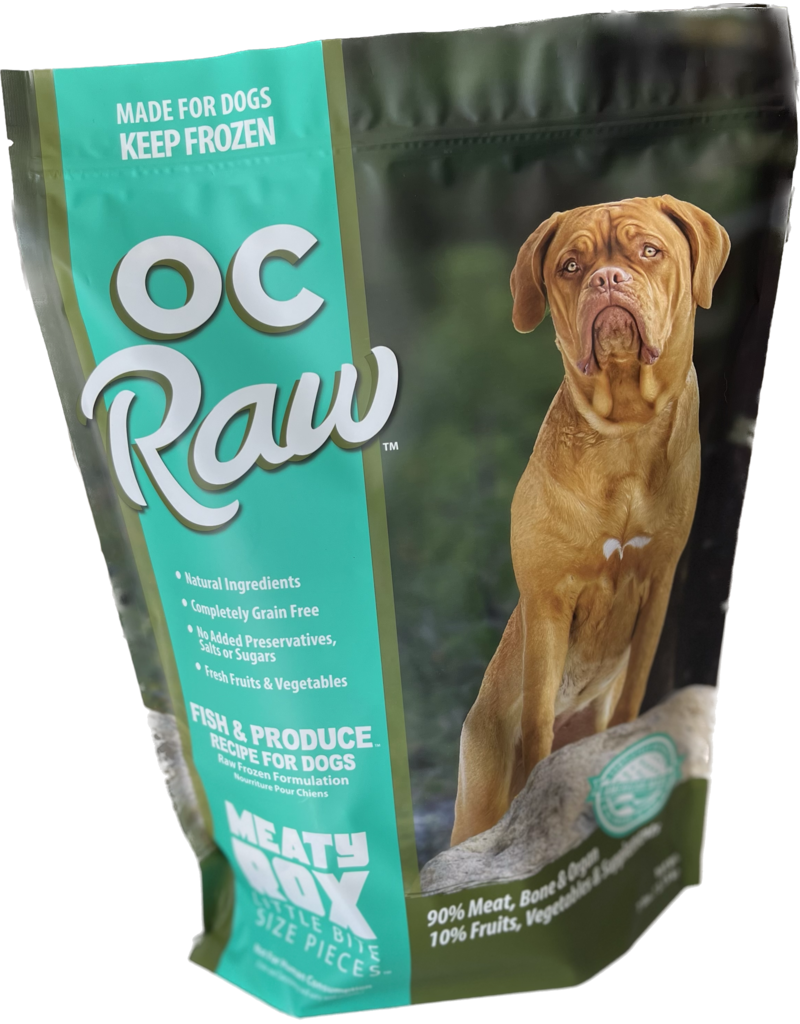 OC Raw Pet Food OC Raw Frozen Meaty Rox Dog Food | Fish & Produce 7 lb (*Frozen Products for Local Delivery or In-Store Pickup Only. *)
