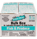 OC Raw Pet Food OC Raw Frozen Dog Food 16 oz Patties | Fish & Produce 18 lb (*Frozen Products for Local Delivery or In-Store Pickup Only. *)