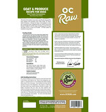OC Raw Pet Food OC Raw Frozen Dog Food 8 oz Patties | Goat & Produce 6 lb (*Frozen Products for Local Delivery or In-Store Pickup Only. *)