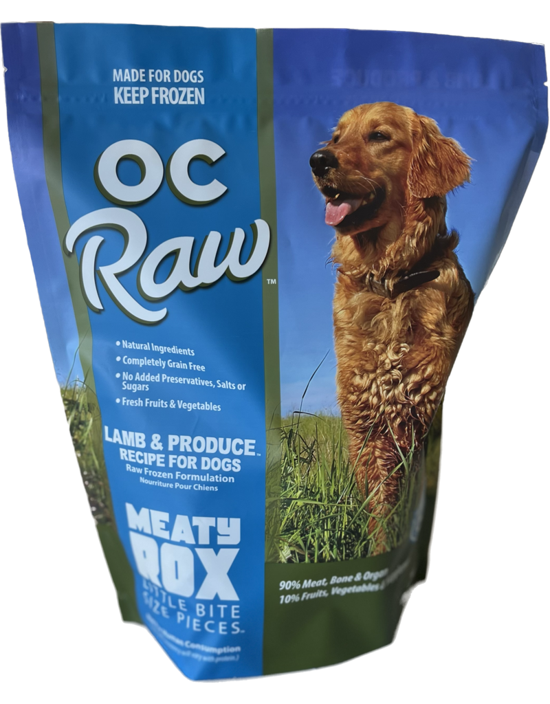 OC Raw Pet Food OC Raw Frozen Meaty Rox Dog Food | Lamb & Produce 3 lb (*Frozen Products for Local Delivery or In-Store Pickup Only. *)