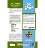 OC Raw Pet Food OC Raw Frozen Dog Food 8 oz Patties | Lamb & Produce 6 lb (*Frozen Products for Local Delivery or In-Store Pickup Only. *)