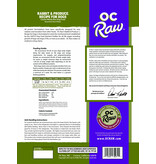 OC Raw Pet Food OC Raw Frozen Meaty Rox Dog Food | Rabbit & Produce 7 lb (*Frozen Products for Local Delivery or In-Store Pickup Only. *)