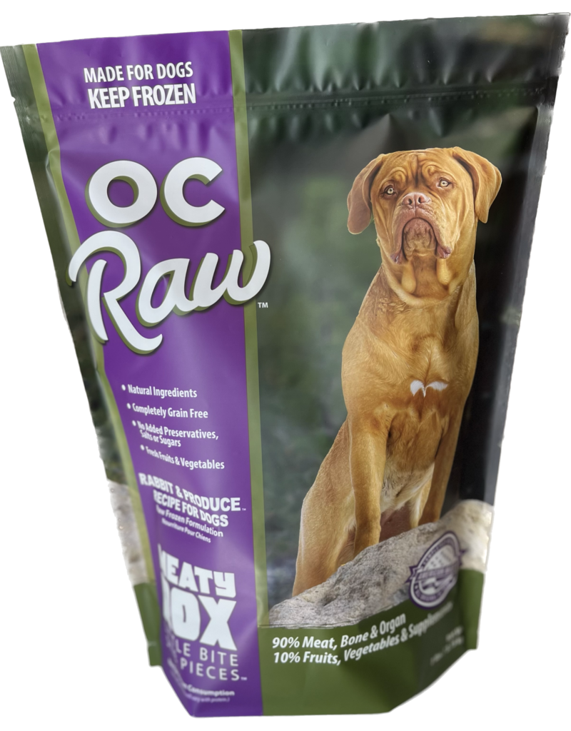 OC Raw Pet Food OC Raw Frozen Meaty Rox Dog Food | Rabbit & Produce 7 lb (*Frozen Products for Local Delivery or In-Store Pickup Only. *)