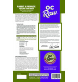 OC Raw Pet Food OC Raw Frozen Dog Food 8 oz Patties | Rabbit & Produce 6 lb (*Frozen Products for Local Delivery or In-Store Pickup Only. *)