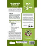 OC Raw Pet Food OC Raw Frozen Dog Food 8 oz Patties | Turkey & Produce 6 lb (*Frozen Products for Local Delivery or In-Store Pickup Only. *)