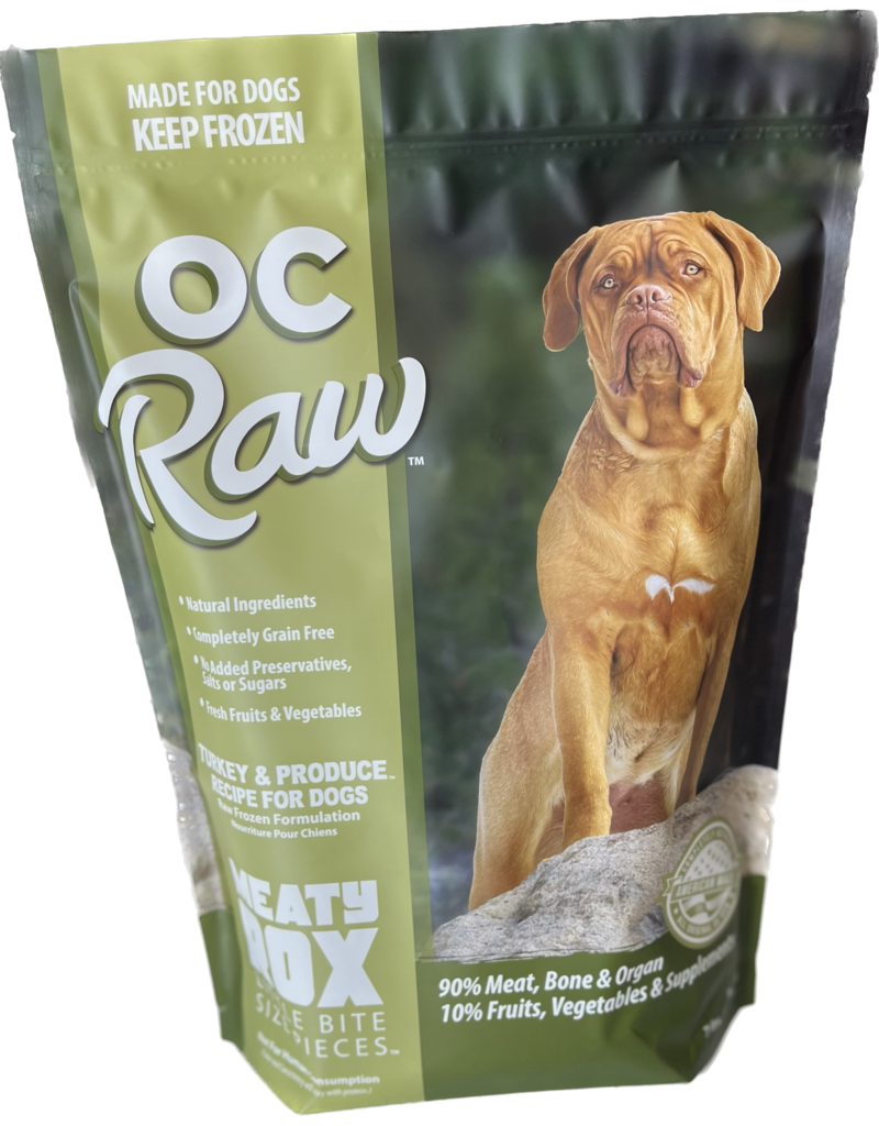 OC Raw Pet Food OC Raw Frozen Meaty Rox Dog Food | Turkey & Produce 7 lb (*Frozen Products for Local Delivery or In-Store Pickup Only. *)