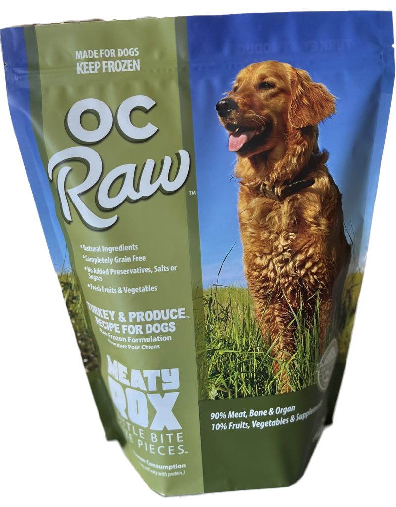 OC Raw Pet Food OC Raw Frozen Meaty Rox Dog Food | Turkey & Produce 3 lb (*Frozen Products for Local Delivery or In-Store Pickup Only. *)