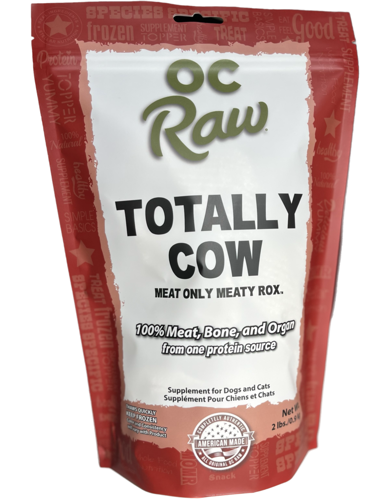 OC Raw Pet Food OC Raw Frozen Meaty Rox Dog Food | Totally Beef 2 lb (*Frozen Products for Local Delivery or In-Store Pickup Only. *)