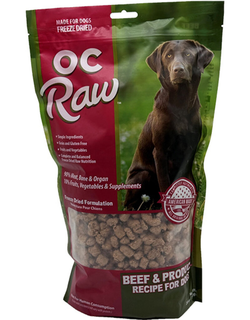 OC Raw Pet Food OC Raw Freeze Dried Rox Dog Food | Beef & Produce 20 oz