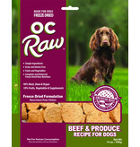 OC Raw Pet Food OC Raw Freeze Dried Sliders Dog Food | Beef & Produce 14 oz