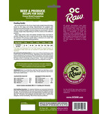 OC Raw Pet Food OC Raw Freeze Dried Sliders Dog Food | Beef & Produce 14 oz