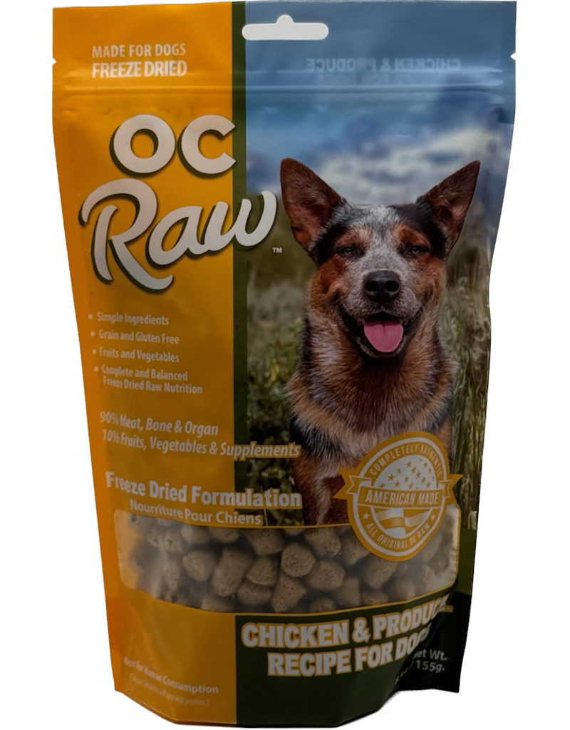 OC Raw Pet Food OC Raw Freeze Dried Rox Dog Food | Chicken & Produce 5.5 oz