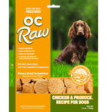 OC Raw Pet Food OC Raw Freeze Dried Sliders Dog Food | Chicken & Produce 14 oz