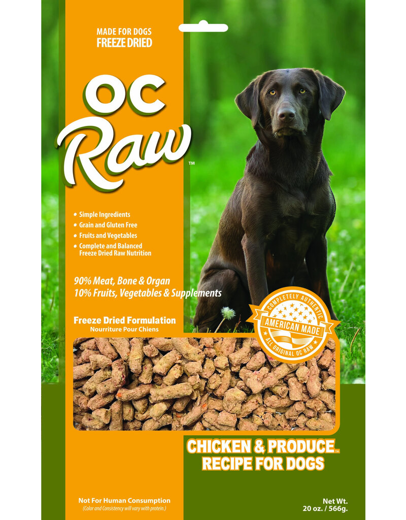 OC Raw Pet Food OC Raw Freeze Dried Rox Dog Food | Chicken & Produce 20 oz