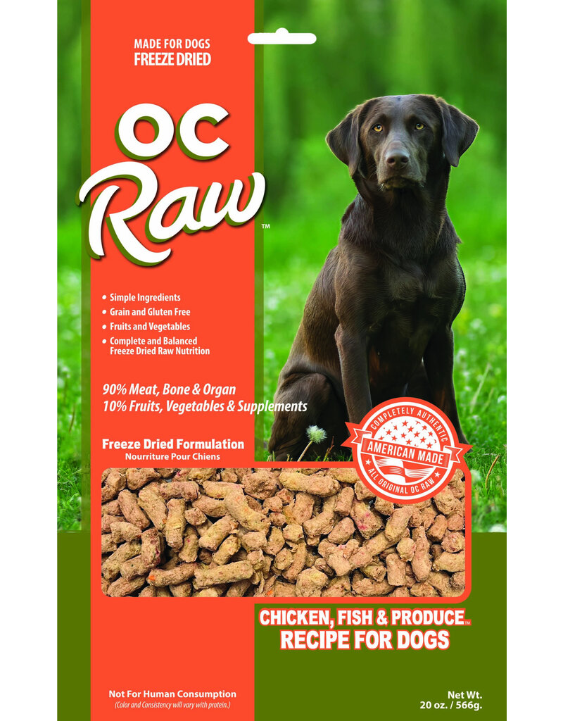 OC Raw Pet Food OC Raw Freeze Dried Rox Dog Food | Chicken, Fish & Produce 20 oz