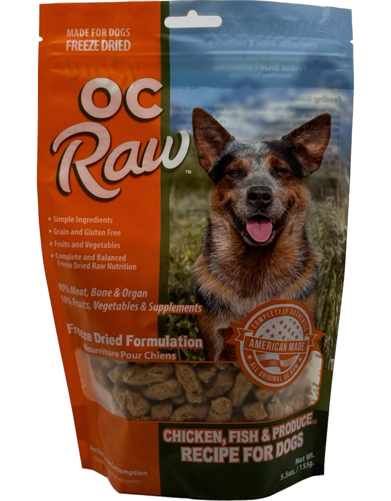 OC Raw Pet Food OC Raw Freeze Dried Rox Dog Food | Chicken, Fish & Produce 5.5 oz