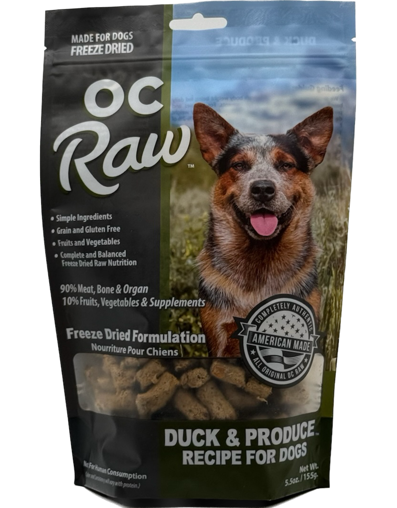 OC Raw Pet Food OC Raw Freeze Dried Rox Dog Food | Duck & Produce 5.5 oz