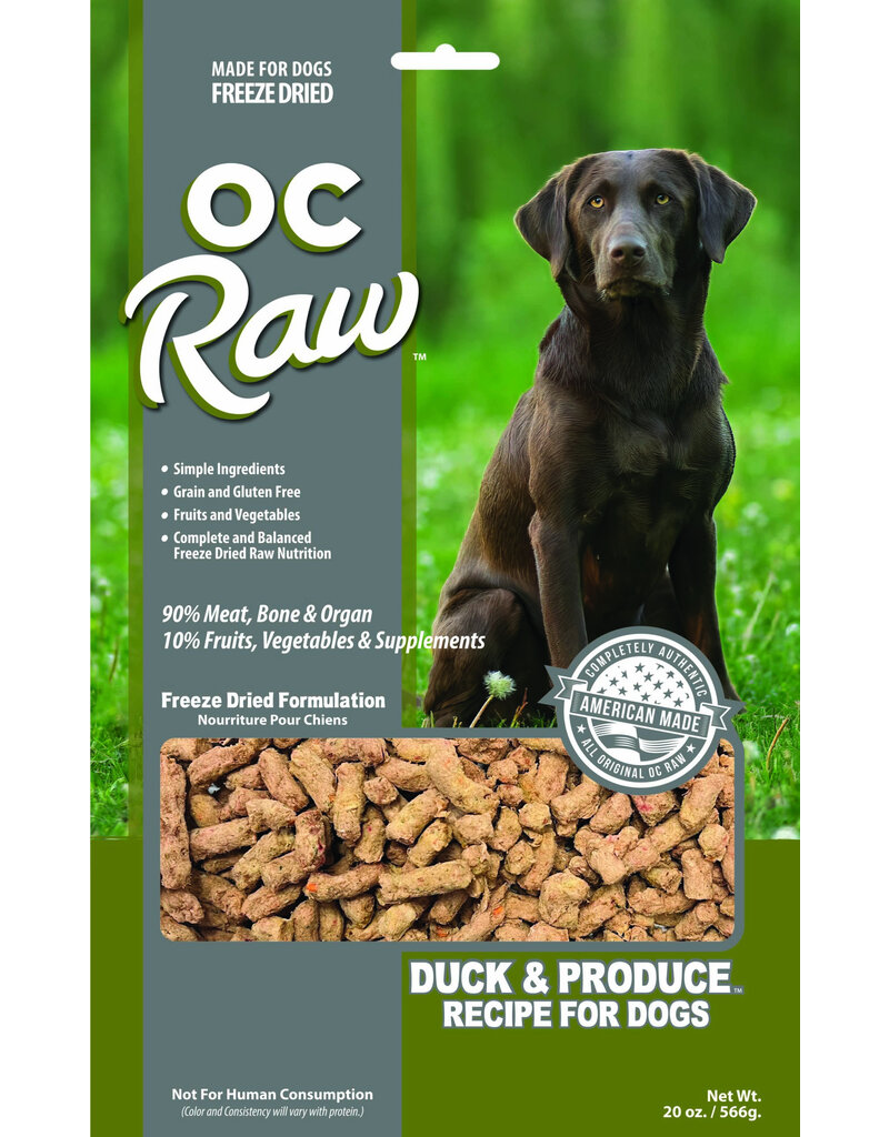 OC Raw Pet Food OC Raw Freeze Dried Rox Dog Food | Duck & Produce 20 oz