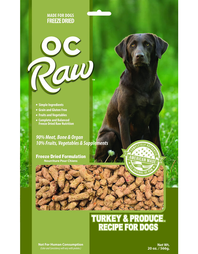 OC Raw Pet Food OC Raw Freeze Dried Rox Dog Food | Turkey & Produce 20 oz