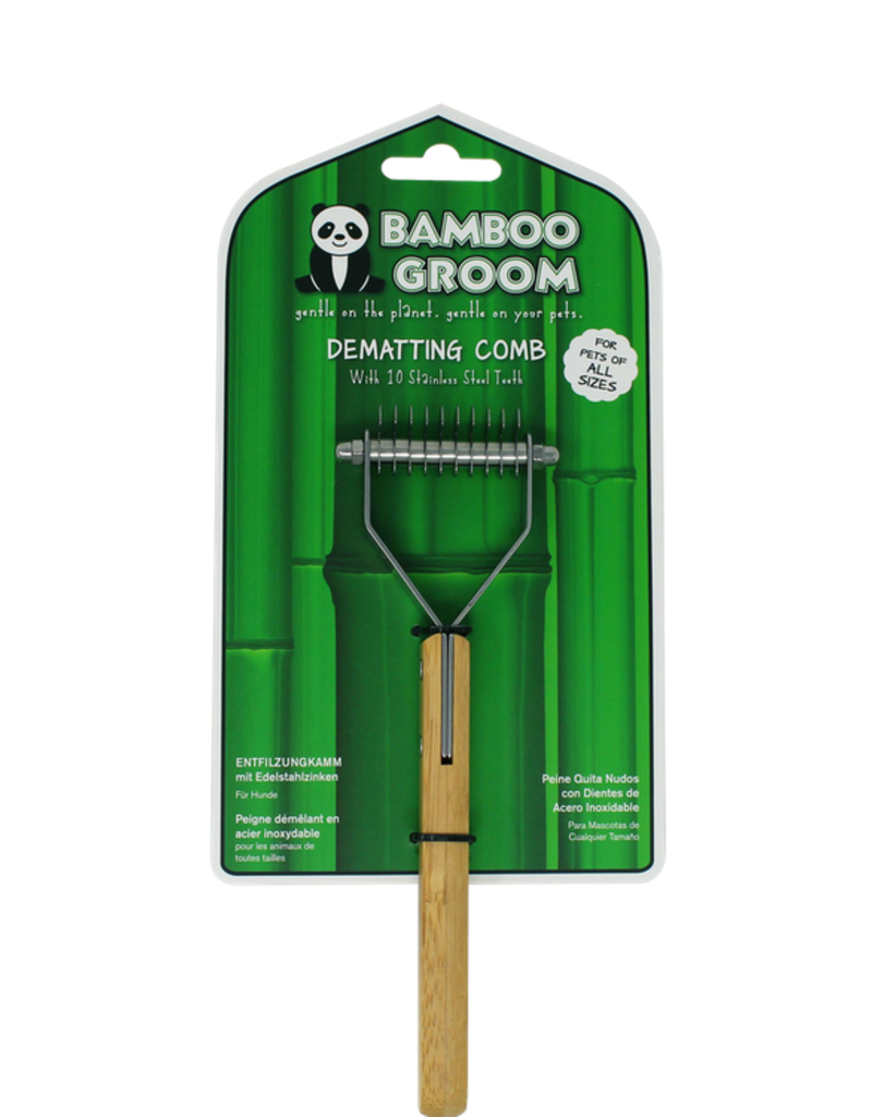 Bamboo Groom Bamboo Groom | Dematting Comb with 10 Stainless Steel Teeth