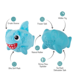 Pet Shop Pet Shop Fringe Studio Rubber Dog Toy | Dura Club "Out of the Blue" Shark Hidden Squeaker