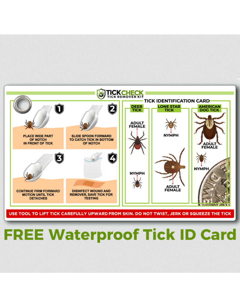 TickCheck TickCheck | Tick Remover Spoons 3 pk with ID Card