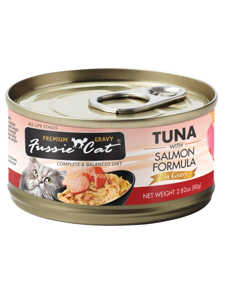 Fussie Cat Fussie Cat Canned Cat Food | Premium Tuna with Salmon in Gravy 2.82 oz single