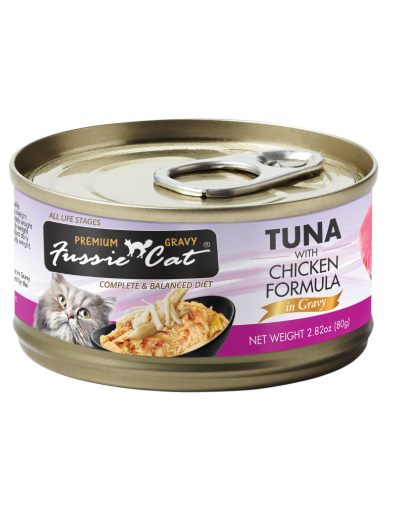 Fussie Cat Fussie Cat Canned Cat Food | Premium Tuna with Chicken in Gravy 2.82 oz single