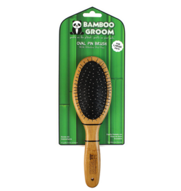 Bamboo Groom Bamboo Groom | Large Oval Pin Brush with Stainless Steel Pins