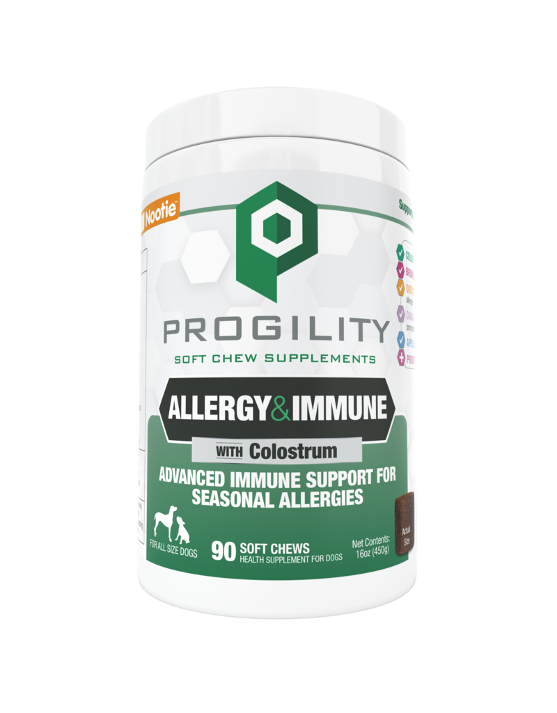 Nootie Nootie Progility Soft Chews | Allergy & Immune with Colostrum for Dogs 90 Chews