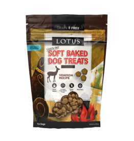 Lotus Natural Pet Food DISC/D Lotus Soft Baked Dog Treats | Grain Free Venison Recipe 10 oz