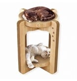 Necoichi Necoichi Cat Scratcher | Cozy Double Tower Oak