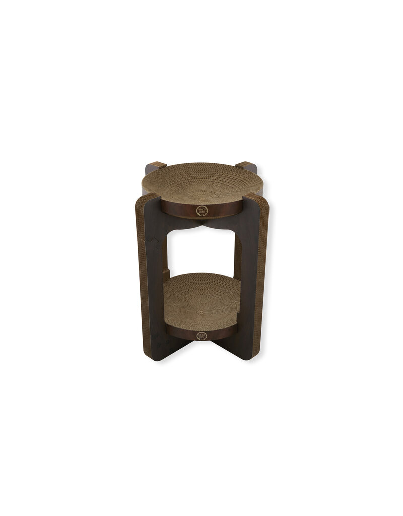 Necoichi Necoichi Cat Scratcher | Cozy Double Tower Dark Cherry