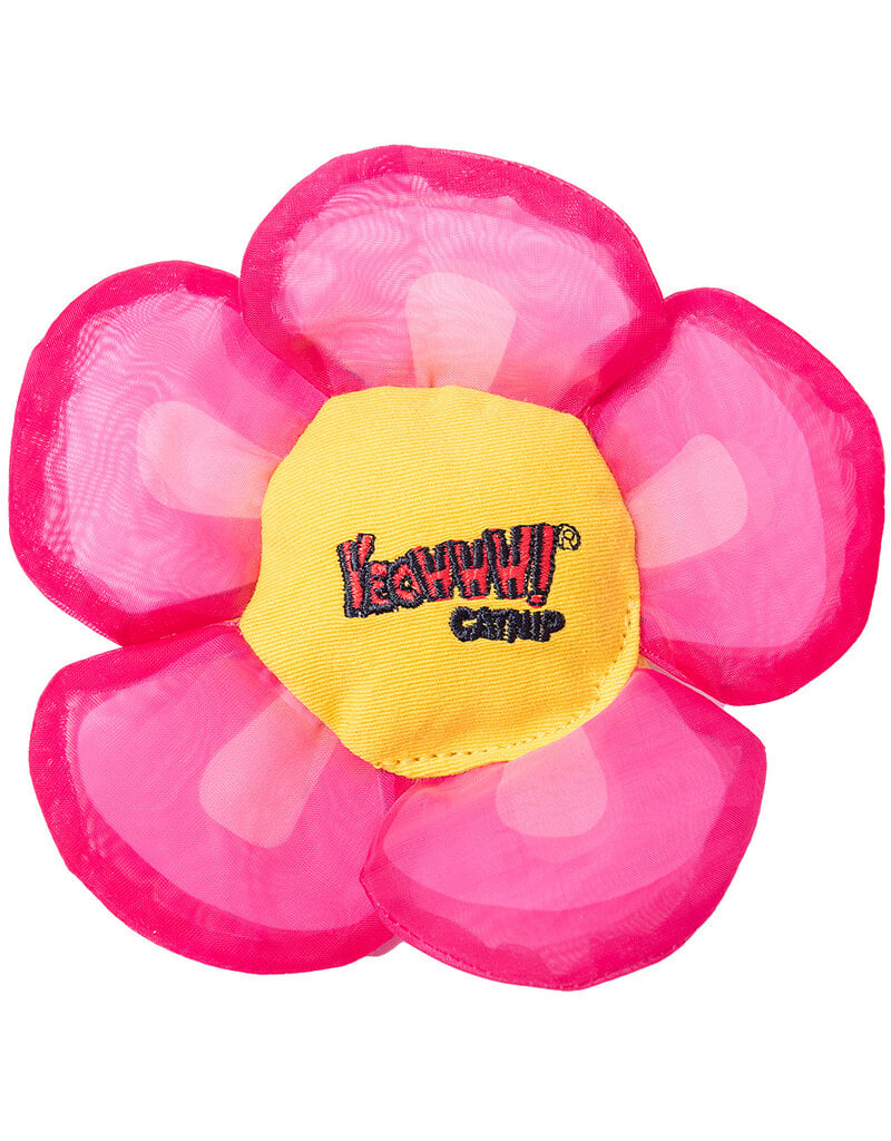 Yeowww! Yeowww! Catnip Cat Toys | Daisy Flower Top Pink