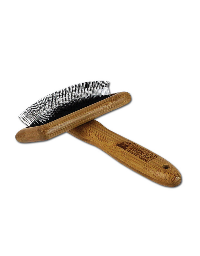 Bamboo Groom Bamboo Groom | Medium Slicker Brush with Stainless Steel Pins