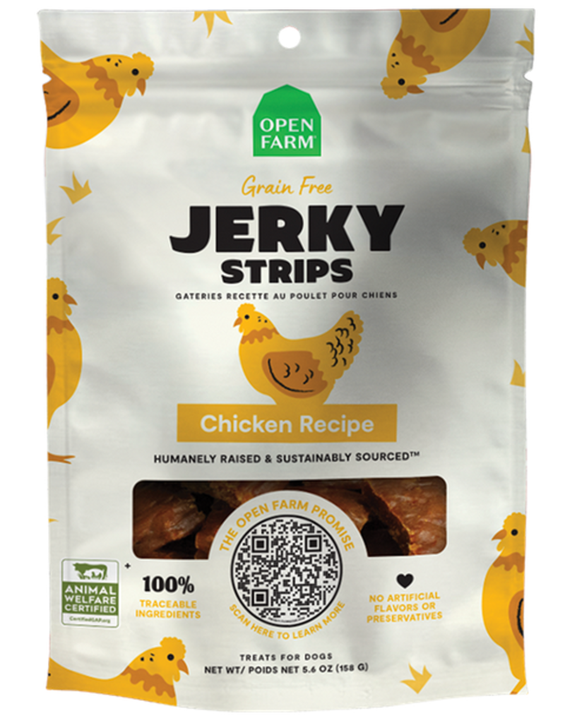 Open Farm Open Farm Jerky Strips Dog Treats | Chicken Recipe 5.6 oz