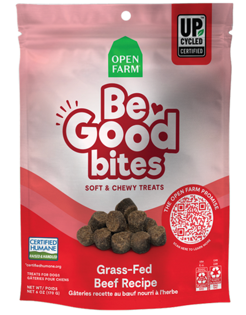 Open Farm Open Farm Be Good Bites Dog Treats | Soft & Chewy Grass Fed Beef Recipe 6 oz