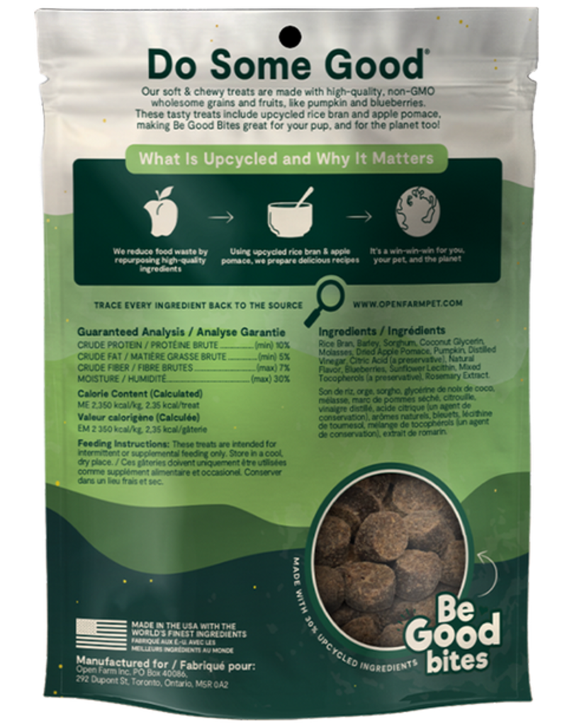 Open Farm Open Farm Be Good Bites Dog Treats | Soft & Chewy Plant & Pumpkin Recipe 6 oz