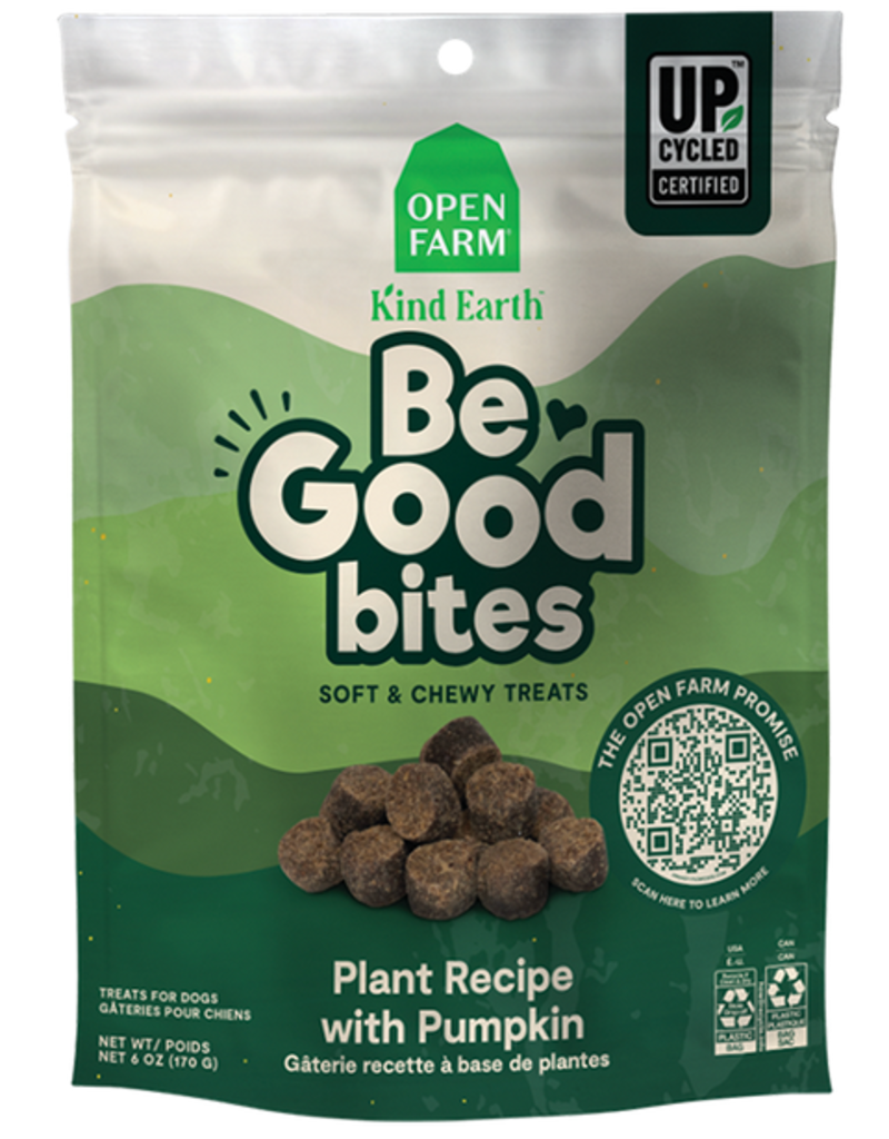 Open Farm Open Farm Be Good Bites Dog Treats | Soft & Chewy Plant & Pumpkin Recipe 6 oz